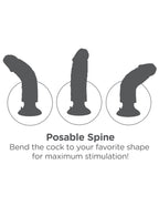 King Cock 7 Inch Vibrating Dong – Realistic Design 17.8 cm Vibrating Dildo Beige > Vibrators > Realistic Vibrators