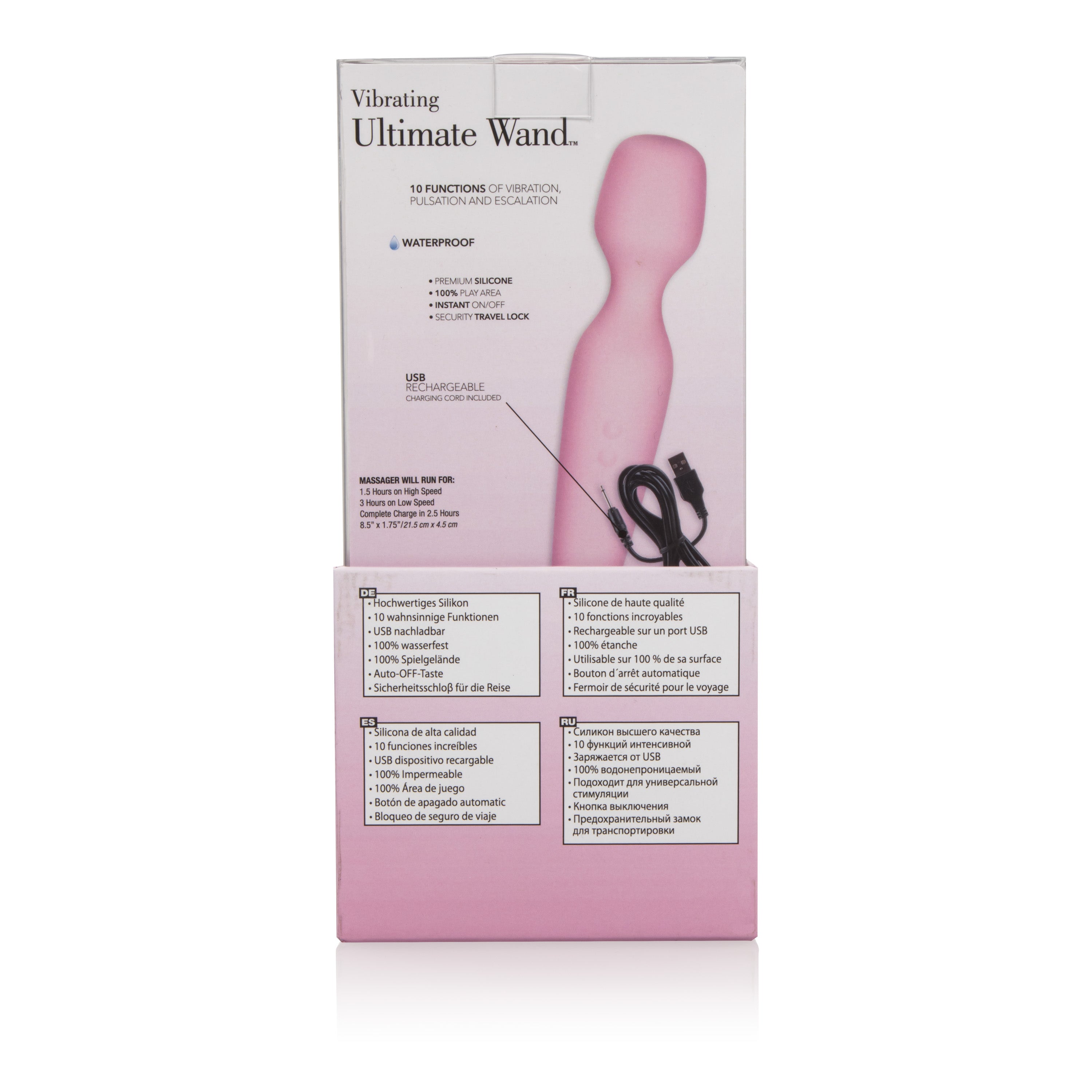 Inspire Vibrating Ultimate Wand – Silicone 10-Function Vibrator > Sex Toys > Massage Wands