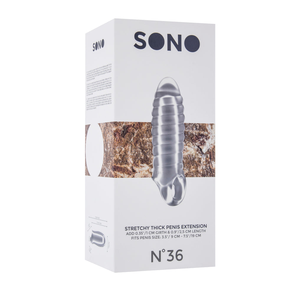 Sono No.36 Stretchy Thick Penis Extension Transparent > Sex Toys For Men > Penis Extenders