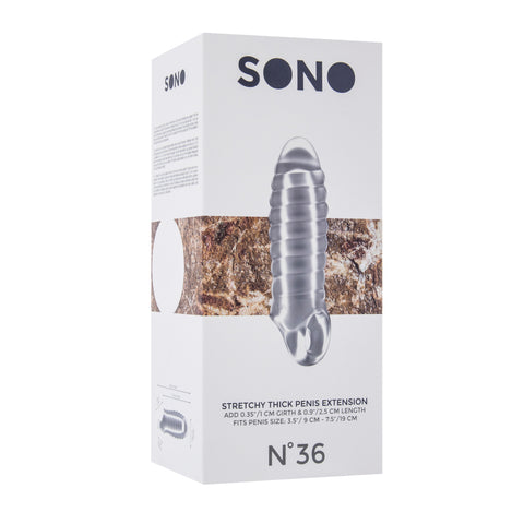 Sono No.36 Stretchy Thick Penis Extension Transparent > Sex Toys For Men > Penis Extenders