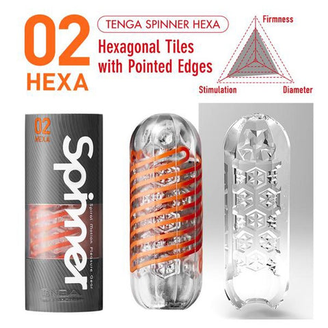 Tenga 02 Hexa Spinner – Masturbator > Sex Toys For Men > Masturbators Cup
