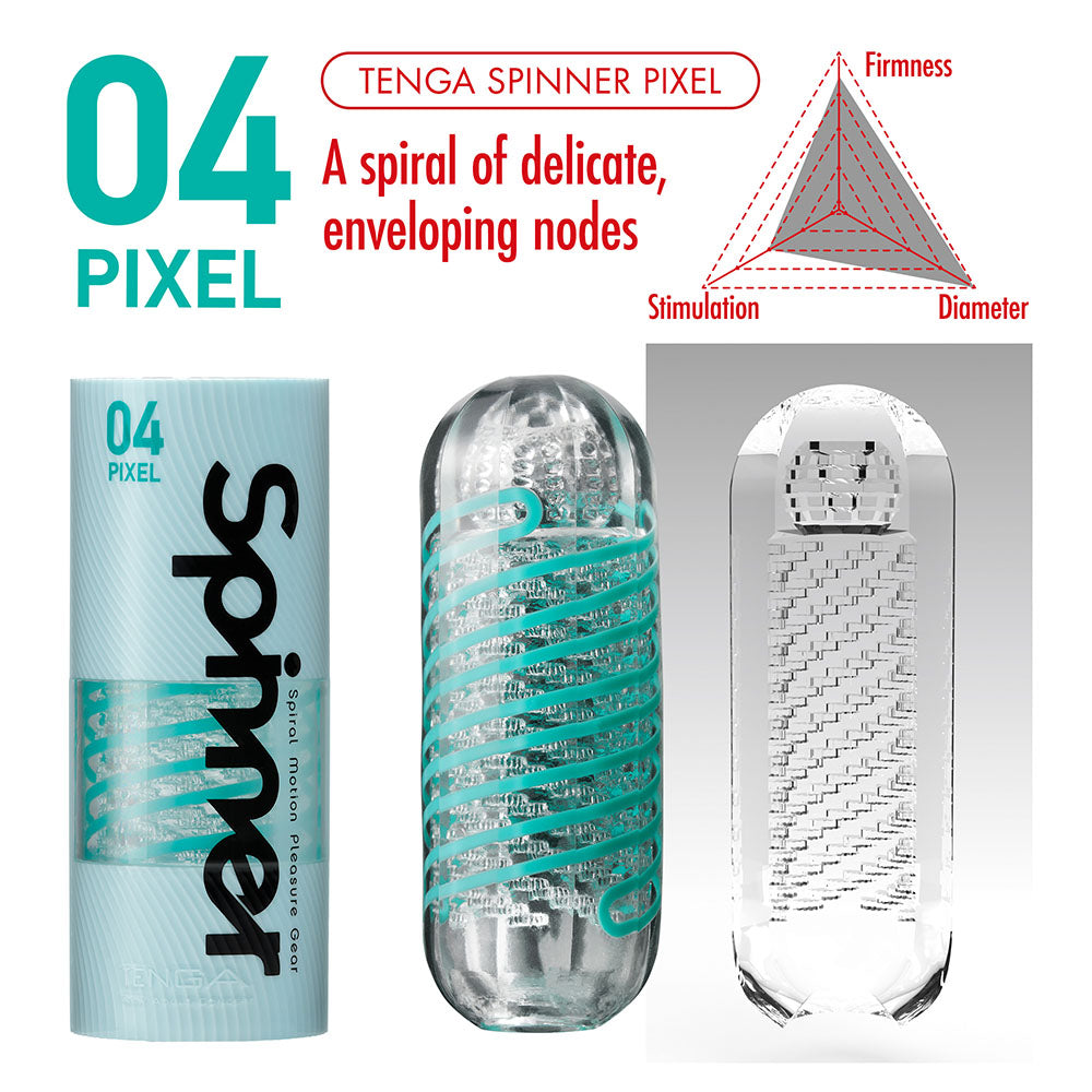 Tenga Pixel Spinner Masturbator 04 Compact Coil Device > Sex Toys For Men > Masturbators