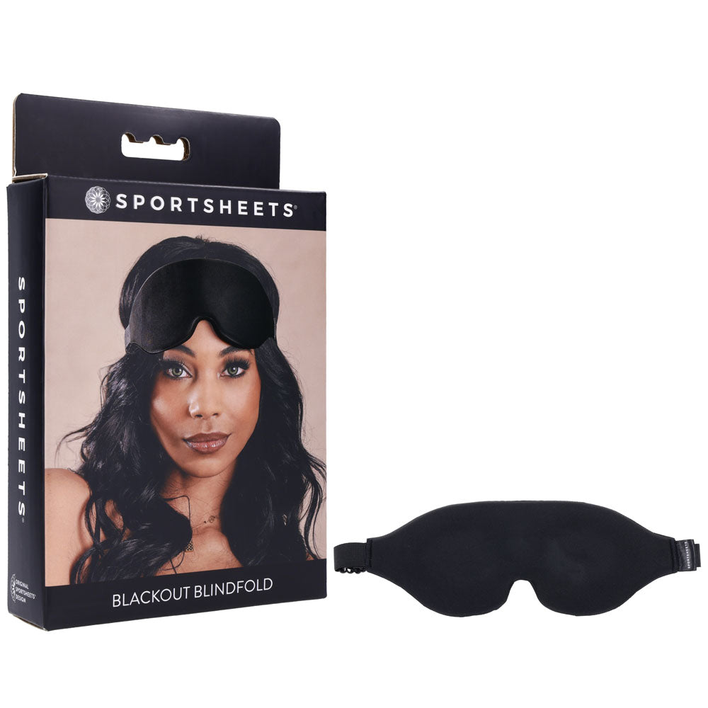Sportsheets Blackout Blindfold – Adjustable Sensory Deprivation Blindfold > Bondage Gear > Blindfolds Main image