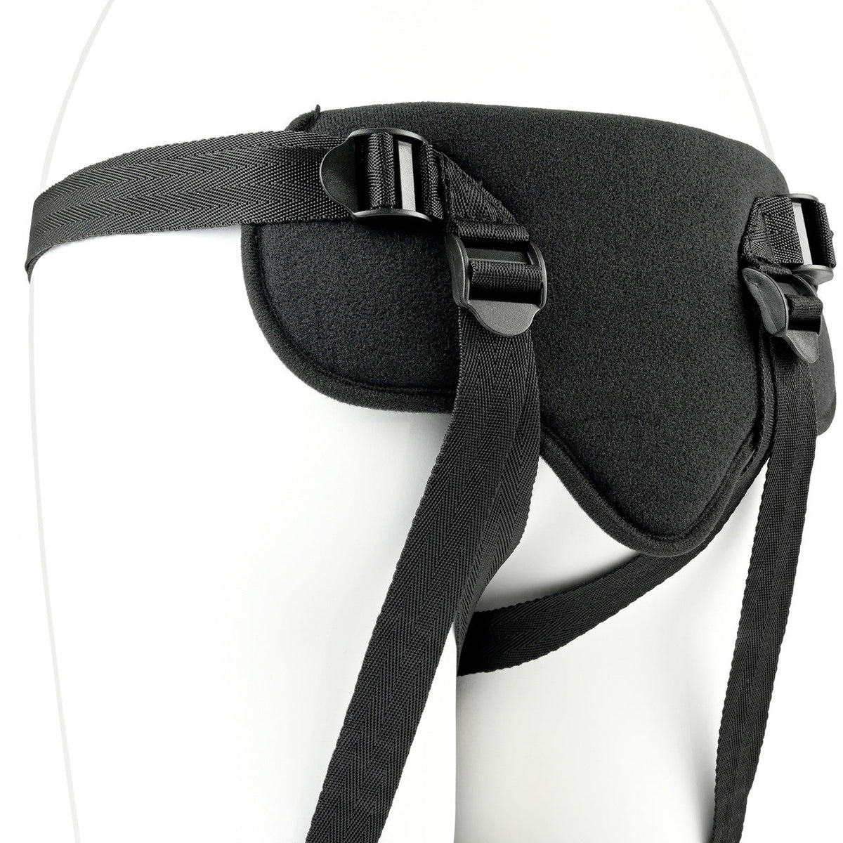 Sportsheets New Comers Strap-On Set – Adjustable Nylon Straps Velvet Harness and Silicone Dildo > Dildos > Strap On Harnesses