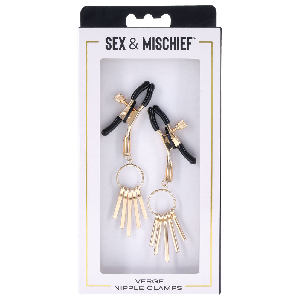 Sex and Mischief Verge Nipple Clamps for Sensual Stimulation and Intimate Play Nipple Clips