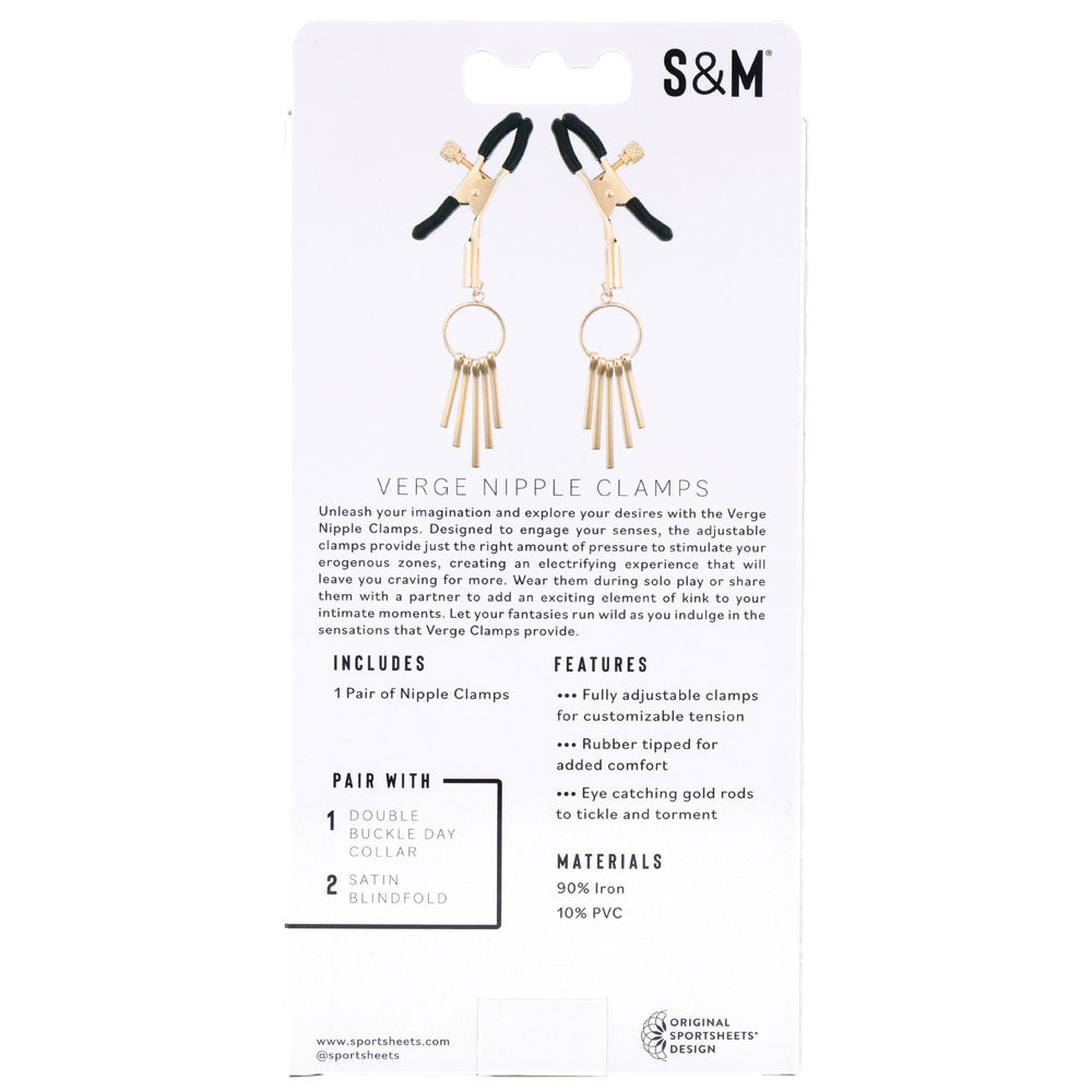 Sex and Mischief Verge Nipple Clamps for Sensual Stimulation and Intimate Play Nipple Clips