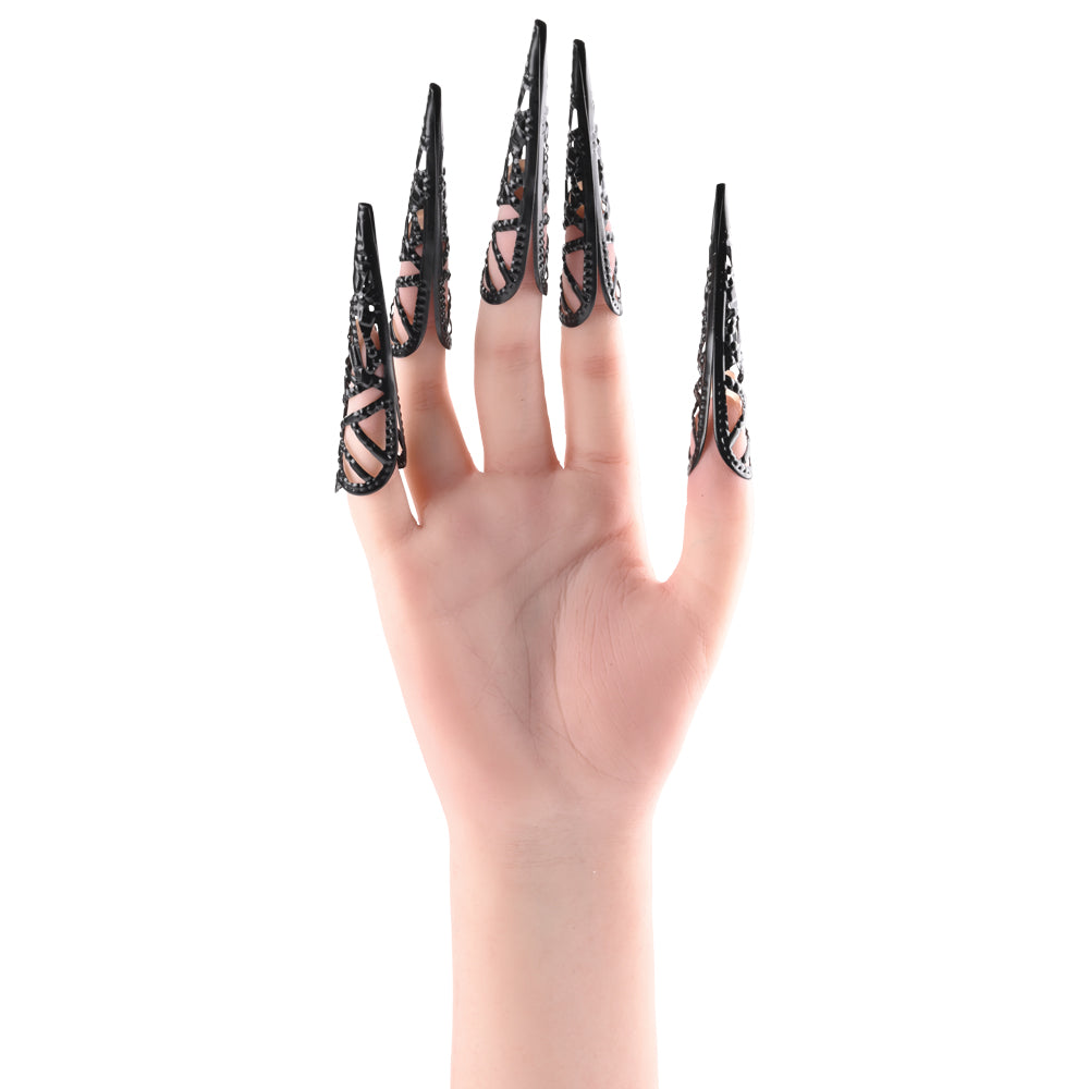 Sex & Mischief Sensory Fingertips - 8.25 cm Black Alloy Medical Themed