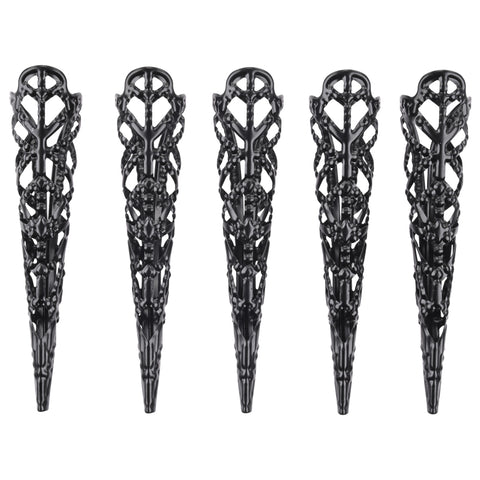 Sex & Mischief Sensory Fingertips - 8.25 cm Black Alloy Medical Themed