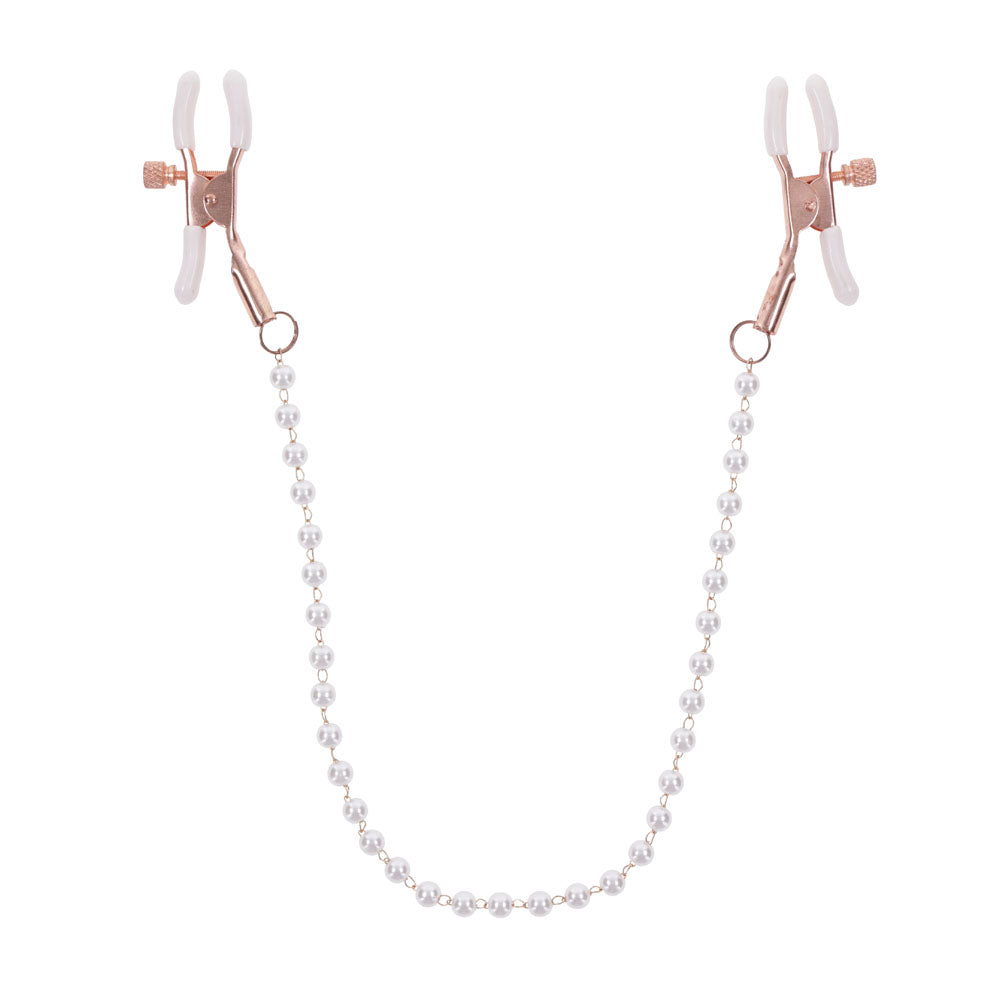 Sex and Mischief Peaches n CreaMe Pearl Nipple Clamps Nipple Clamps