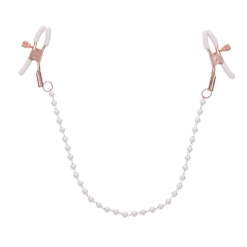Sex and Mischief Peaches n CreaMe Pearl Nipple Clamps Nipple Clamps