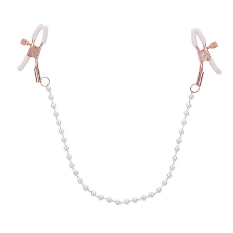 Sex and Mischief Peaches n CreaMe Pearl Nipple Clamps Nipple Clamps