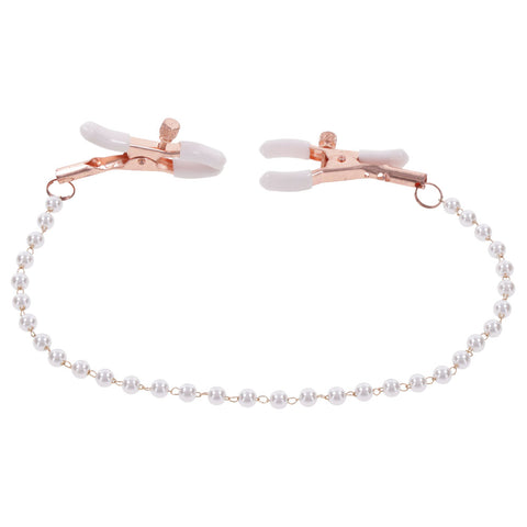 Sex and Mischief Peaches n CreaMe Pearl Nipple Clamps Nipple Clamps