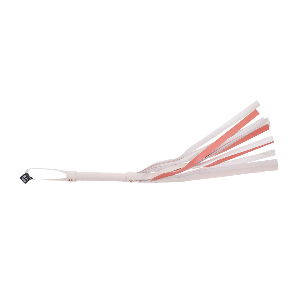 Sex & Mischief Peaches n CreaMe Stripe Flogger 80 cm - Peach Whip Whips & Paddles