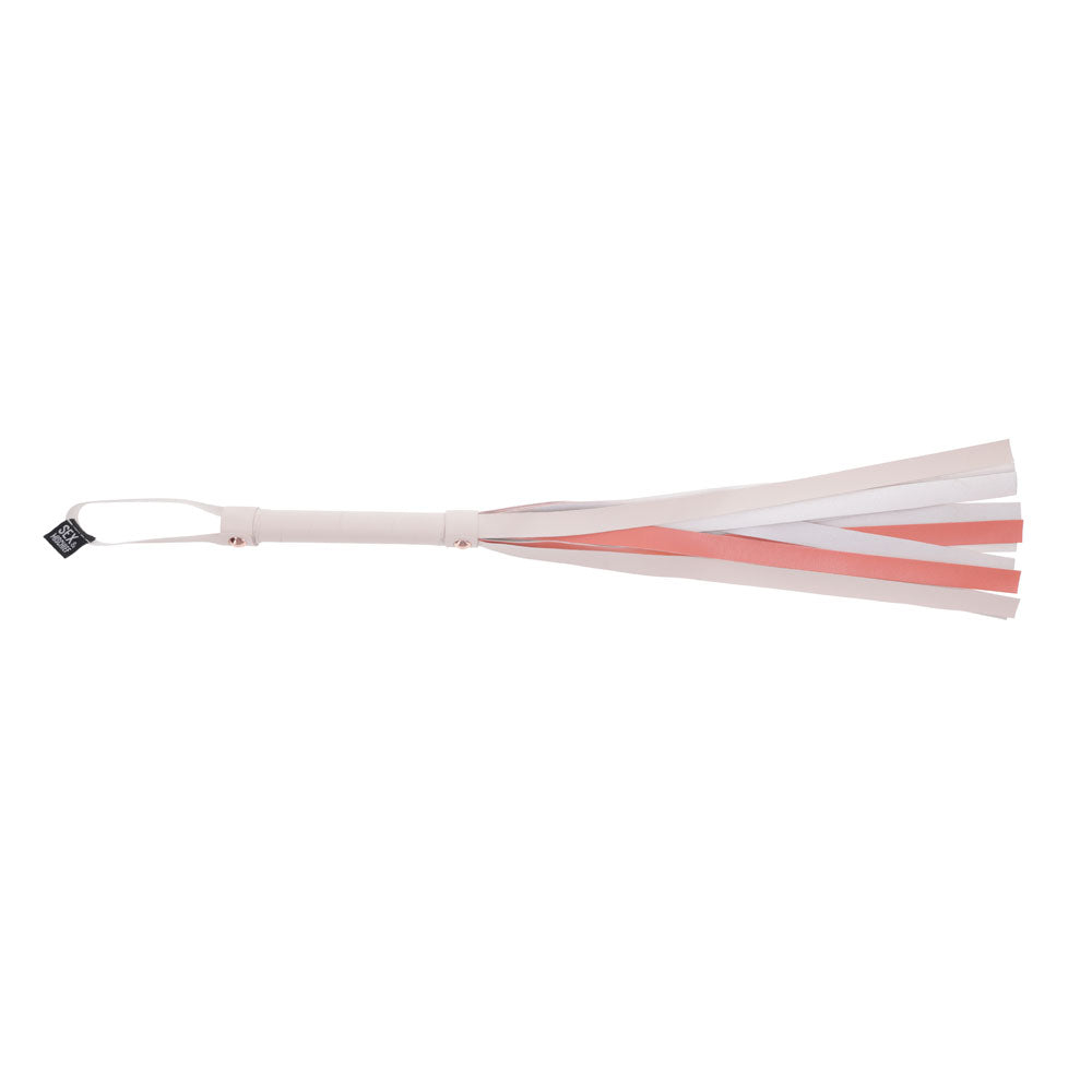 Sex & Mischief Peaches n CreaMe Stripe Flogger 80 cm - Peach Whip Whips & Paddles