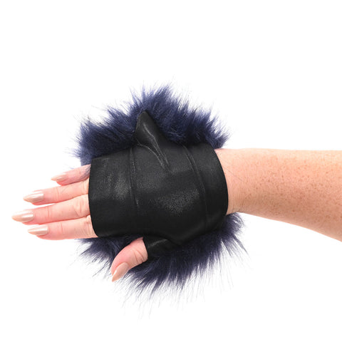 Sex & Mischief - Cougar Spiked Sensory Glove - Navy One Size BONDAGE-TOYS