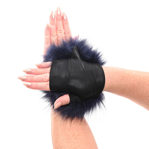 Sex & Mischief - Cougar Spiked Sensory Glove - Navy One Size BONDAGE-TOYS