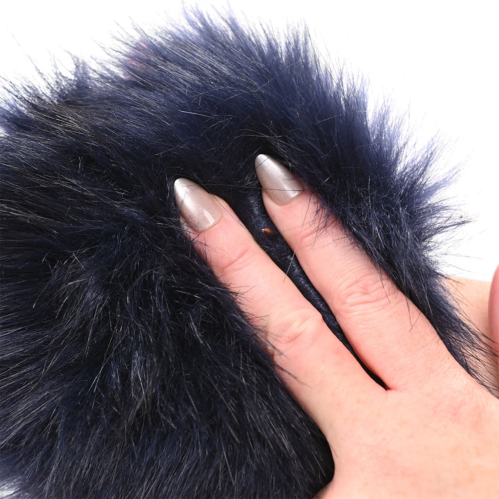 Sex & Mischief - Cougar Spiked Sensory Glove - Navy One Size BONDAGE-TOYS