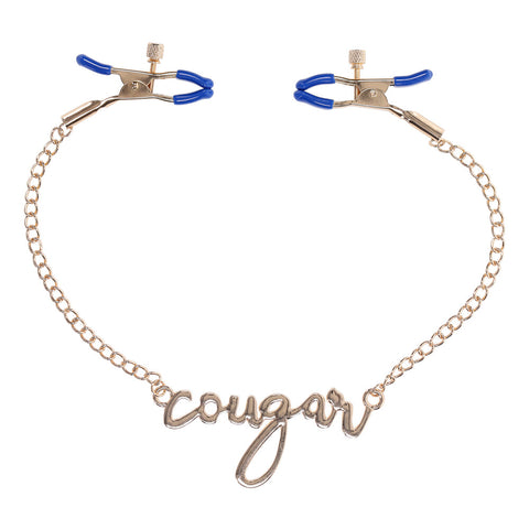 Sportsheets Cougar (Gold) – Adjustable Nipple Clamps Default Title > Bondage Gear > Nipple Clamps