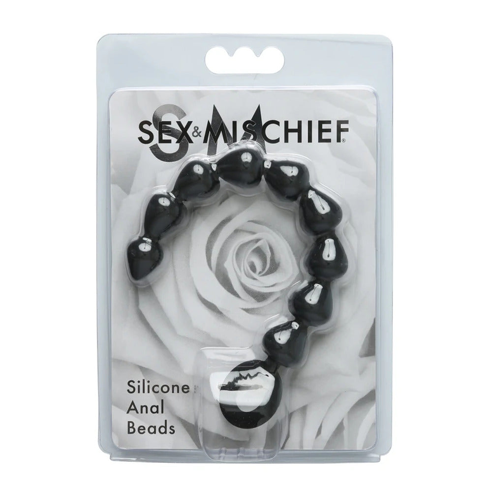 Sportsheets Sex and Mischief Silicone 9.75 Inch Anal Beads – Body-Safe Silicone Anal Toy > Anal Range > Anal Beads