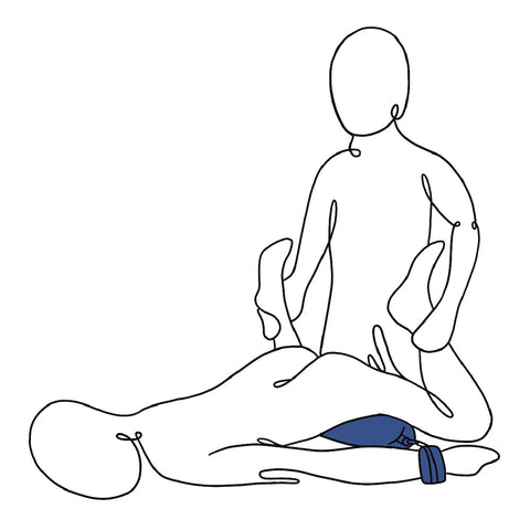 Pivot Positioning Bar 58 cm Flexible Support and Cuffs Restraints