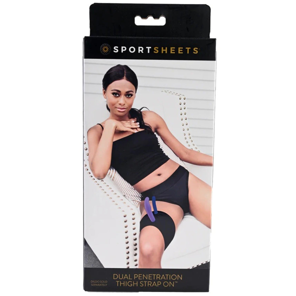 Sportsheets Dual Penetration Thigh Strap On Comfort Harness > Realistic Dildos and Vibes > Strap On Harnesses