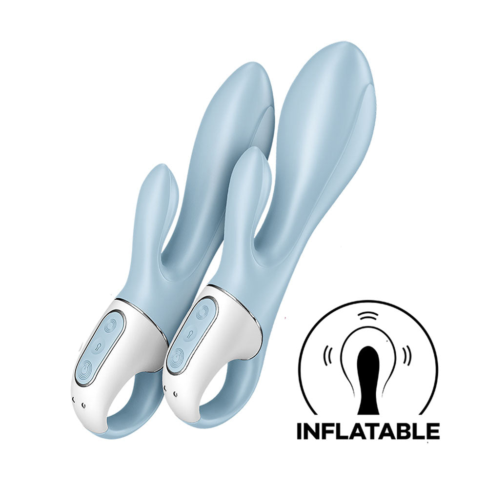 Satisfyer Air Pump Bunny 1 8 Inch USB Rechargeable Inflatable Rabbit Vibrator > Vibrators > Ladies > Rabbit