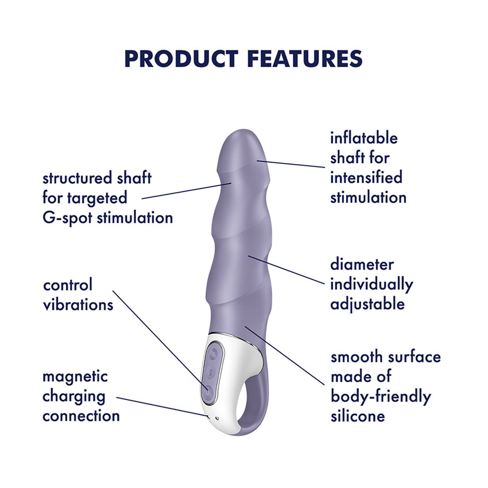 Satisfyer Air Pump Vibrator 1 – Inflatable G-Spot Vibrator with Looped Handle Secondary image