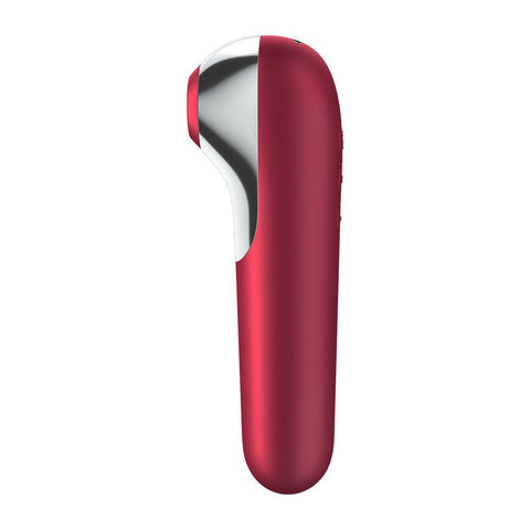 Satisfyer App Enabled Dual Love Clitoral Massager Red AIR PULSATION