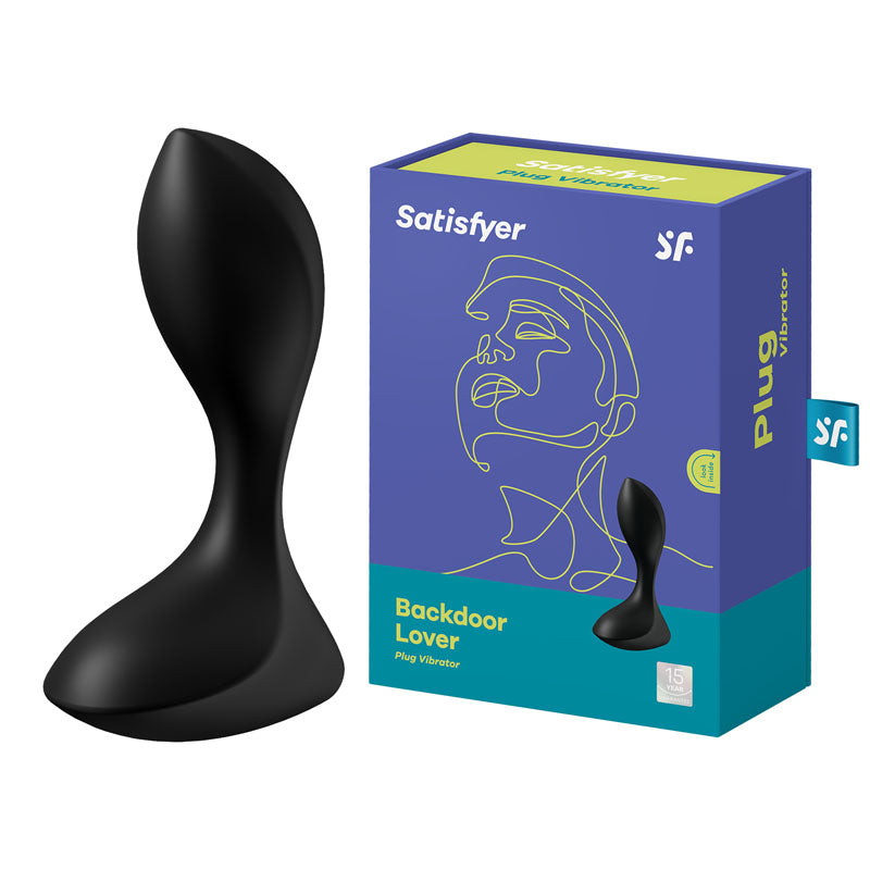 Satisfyer Backdoor Lover 4.4 Inch Elegant Anal Plug > Anal Range > Vibrating Butt Plugs