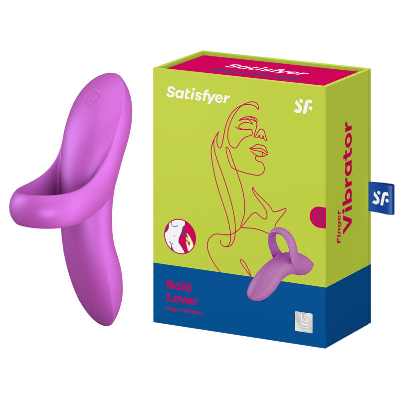 Satisfyer Bold Lover Dark USB Rechargeable Finger Stimulator > Vibrators > Finger Vibrators