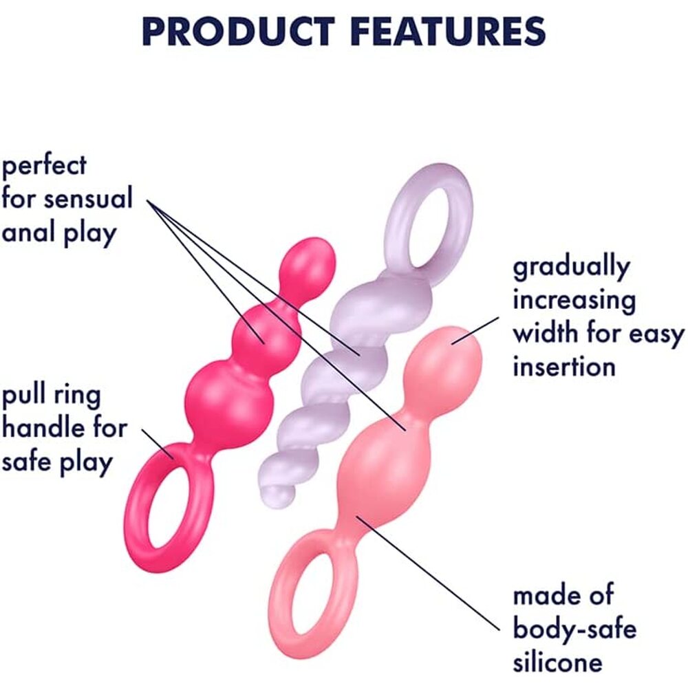 Satisfyer Booty Call Set of 3 Silicone Anal Plugs > Anal Range > Butt Plug Kits