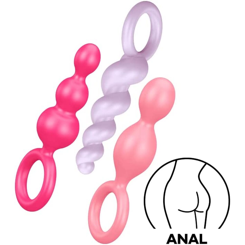 Satisfyer Booty Call Set of 3 Flexible 5.5 Inch Anal Plugs > Anal Range > Anal Beads