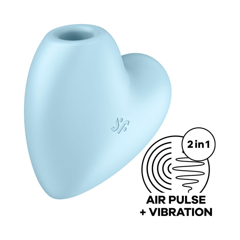 Satisfyer Cutie Heart Air Pulsation Stimulator Blue