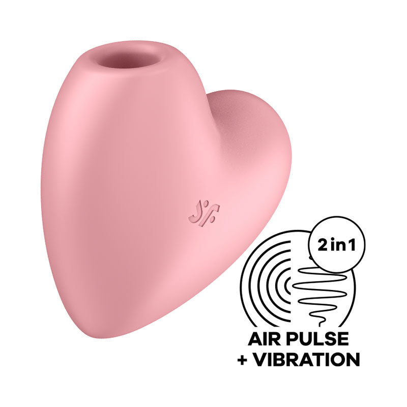Satisfyer Cutie Heart Vibrator – Air Pulsation Stimulator Silicone Vibrator Secondary image