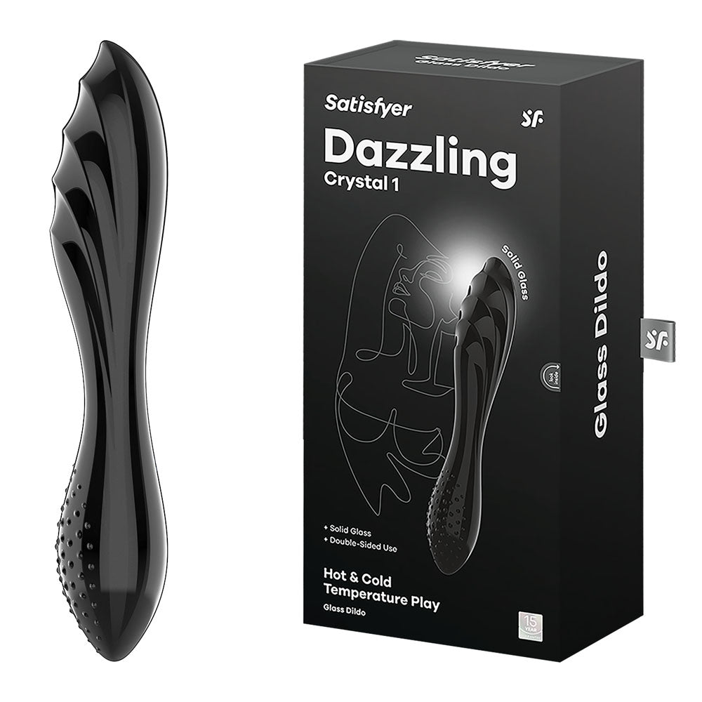 Satisfyer Dazzling Crystal 1 – 7.25 Inch Solid Borosilicate Glass Dildo > Glass > Dildos Main image