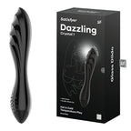 Satisfyer Dazzling Crystal 1 Borosilicate Glass Dildo Black > Glass > Dildos