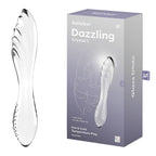 Satisfyer Dazzling Crystal 1 Borosilicate Glass Dildo Clear > Glass > Dildos