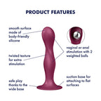 Satisfyer Double Ball-R Dildo 5 and 7 Inch Silicone Dual Pleasure Toy > Anal Range > Vibrating Butt Plugs