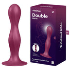 Satisfyer Double Ball-R Dildo 5 Inch Red > Anal Range > Vibrating Butt Plugs