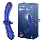 Satisfyer Double Crystal Glass Dildo – Premium Quality Temperature Play and Textured Sensation > Glass > Dildos