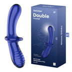 Satisfyer Double Crystal Borosilicate Glass Dildo – Temperature Play Sex Toy