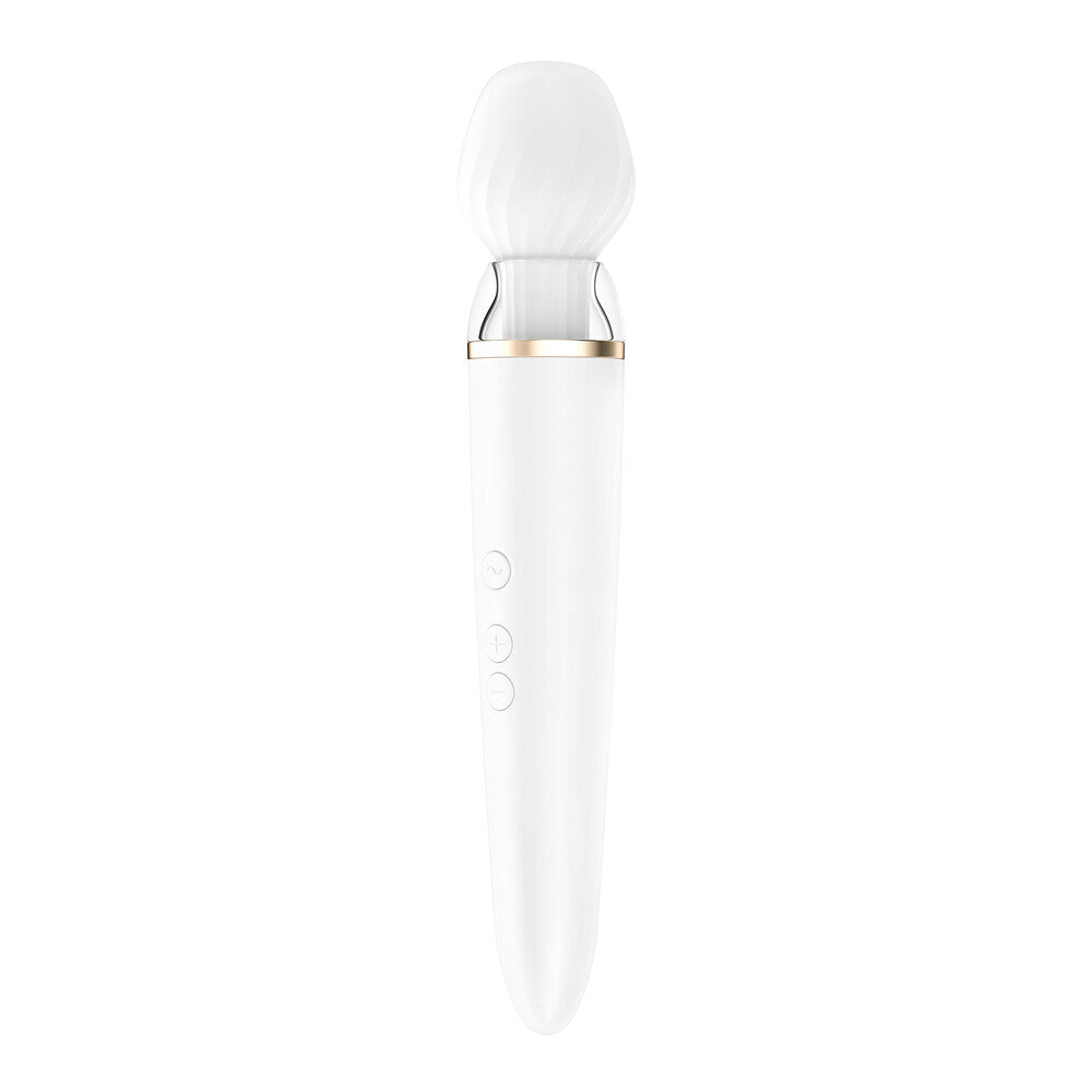 Satisfyer Double Wander Bluetooth App Remote-Controlled Couples Vibrator with Interchangeable Heads > Sex Toys > Massage Wands