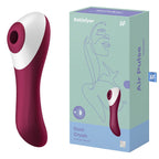 Satisfyer Dual Crush Air Pulse Stimulator with Vibration – Rechargeable Silicone Vibrator > Sex Toys For Ladies > Air Pulsation