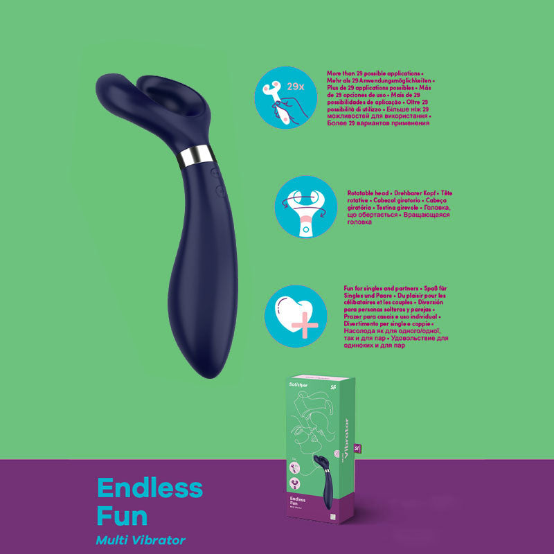 Satisfyer Endless Fun 180° Rotating Multi-Toy Stimulator > Vibrators > Ladies > Clitoral Vibrators and Stimulators