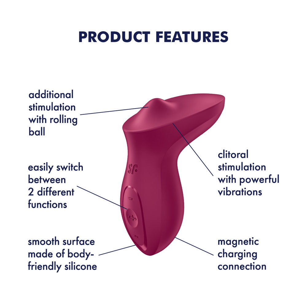 Satisfyer Exciterrr Vibrator – Rechargeable Silicone Personal Vibrator Secondary image