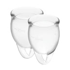 Satisfyer Feel Confident Menstrual Cup Kit – Medical Grade Silicone Two Sizes > Essentials > Menstrual Products