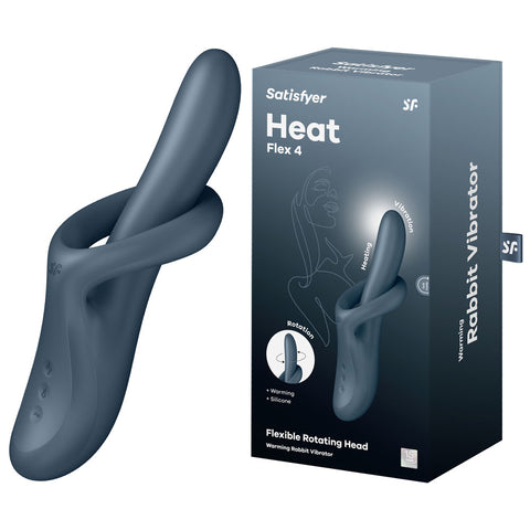 Satisfyer Heat Flex 4 Heating Vibrator – Rechargeable Silicone Vibrator with Heating Function > Sex Toys For Ladies > G-Spot Vibrators