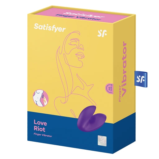 Satisfyer Love Riot Finger Vibrator – Waterproof Medical Silicone with 12 Vibration Modes > Vibrators > Finger Vibrators