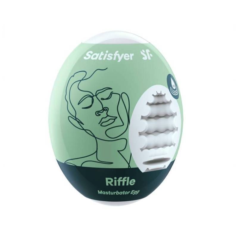 Satisfyer Masturbator Egg Riffle Compact Travel Size Masturbator > Sex Toys For Men > Masturbators Cup Main image