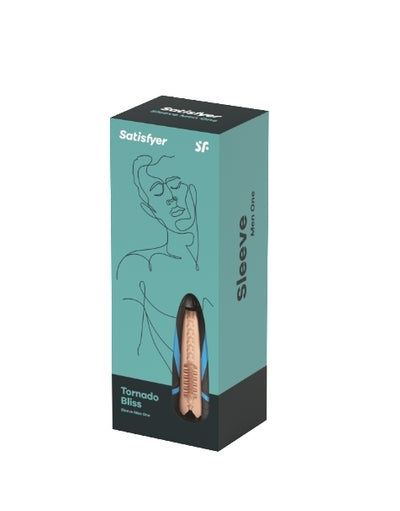 Satisfyer Tornado Bliss Sleeve – Ultra-Soft CyberSkin Masturbator > Sex Toys For Men > Masturbators > Vibrating